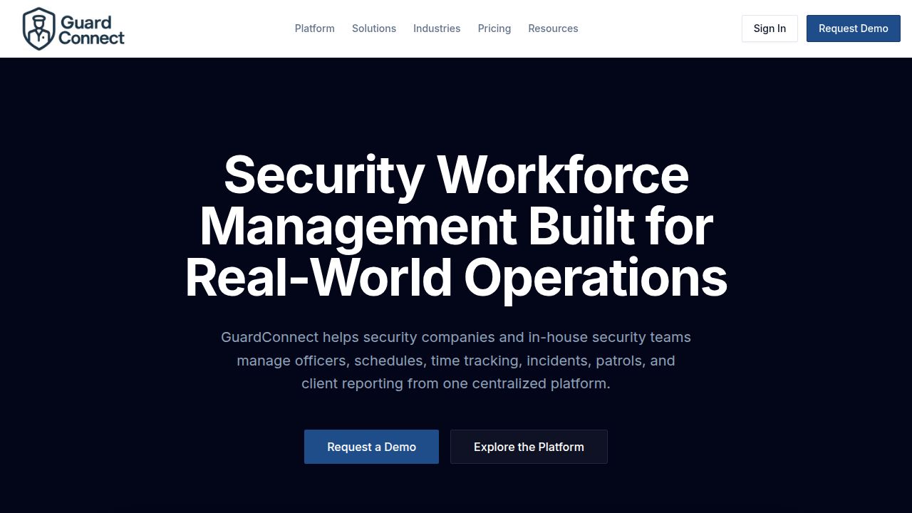 Security Workforce Management Software | GuardConnect